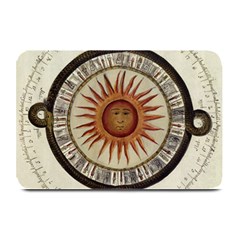 Ancient Aztec Sun Calendar 1790 Vintage Drawing Plate Mats by yoursparklingshop