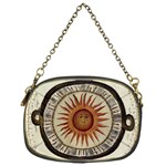 Ancient Aztec Sun Calendar 1790 Vintage Drawing Chain Purses (One Side)  Front