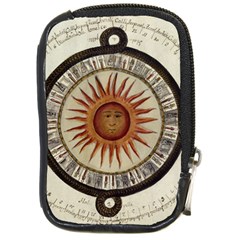 Ancient Aztec Sun Calendar 1790 Vintage Drawing Compact Camera Cases