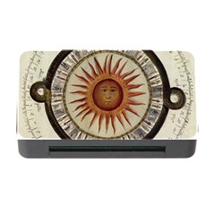 Ancient Aztec Sun Calendar 1790 Vintage Drawing Memory Card Reader With Cf by yoursparklingshop