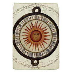 Ancient Aztec Sun Calendar 1790 Vintage Drawing Flap Covers (l) 