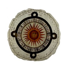 Ancient Aztec Sun Calendar 1790 Vintage Drawing Standard 15  Premium Flano Round Cushions