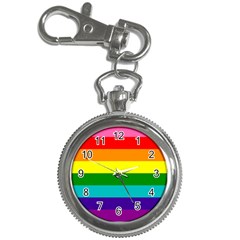 Colorful Stripes Lgbt Rainbow Flag Key Chain Watches