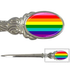 Colorful Stripes Lgbt Rainbow Flag Letter Openers by yoursparklingshop