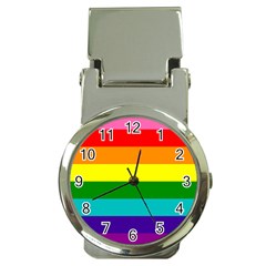 Colorful Stripes Lgbt Rainbow Flag Money Clip Watches