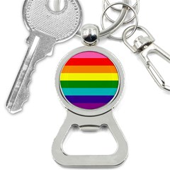 Colorful Stripes Lgbt Rainbow Flag Bottle Opener Key Chains