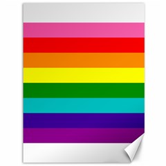 Colorful Stripes Lgbt Rainbow Flag Canvas 36  X 48   by yoursparklingshop