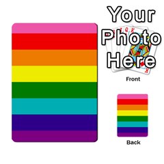 Colorful Stripes Lgbt Rainbow Flag Multi-purpose Cards (rectangle) 