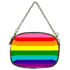 Colorful Stripes Lgbt Rainbow Flag Chain Purses (two Sides)  by yoursparklingshop