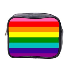 Colorful Stripes Lgbt Rainbow Flag Mini Toiletries Bag 2-side by yoursparklingshop