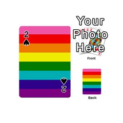 Colorful Stripes Lgbt Rainbow Flag Playing Cards 54 (mini) 