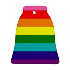 Colorful Stripes Lgbt Rainbow Flag Bell Ornament (2 Sides)