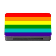 Colorful Stripes Lgbt Rainbow Flag Memory Card Reader With Cf