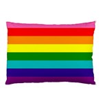 Colorful Stripes Lgbt Rainbow Flag Pillow Case (Two Sides) Back