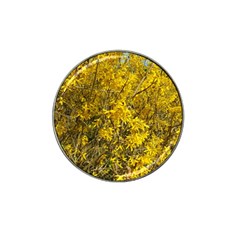 Nature, Yellow Orange Tree Photography Hat Clip Ball Marker by yoursparklingshop