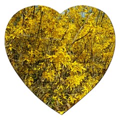 Nature, Yellow Orange Tree Photography Jigsaw Puzzle (heart)