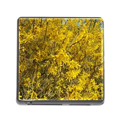 Nature, Yellow Orange Tree Photography Memory Card Reader (square) by yoursparklingshop