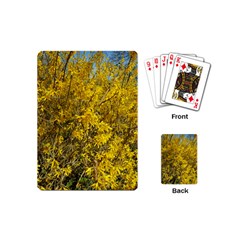 Nature, Yellow Orange Tree Photography Playing Cards (mini)  by yoursparklingshop