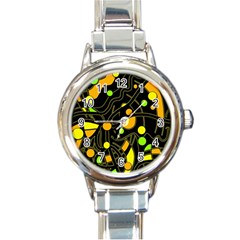 Floating Round Italian Charm Watch