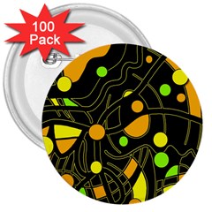 Floating 3  Buttons (100 Pack) 