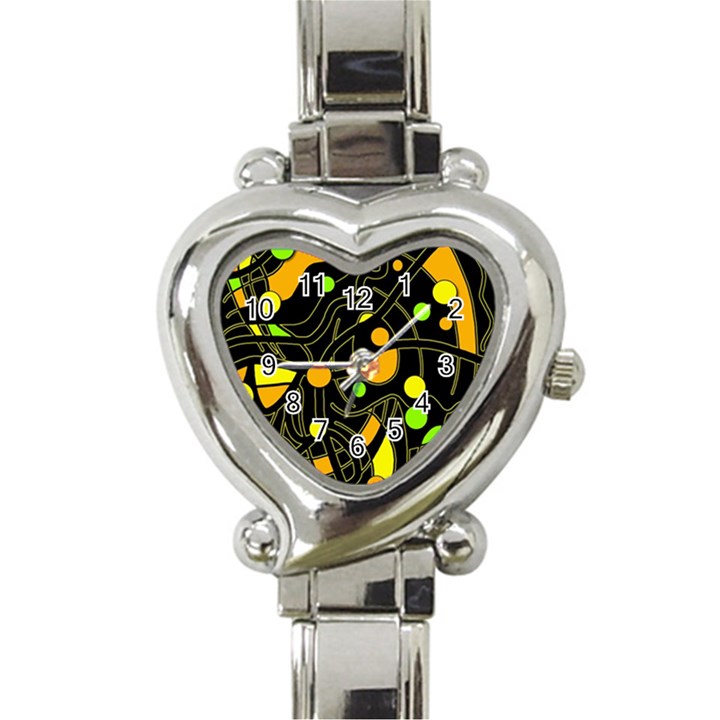 Floating Heart Italian Charm Watch