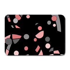 Pink And Gray Abstraction Plate Mats