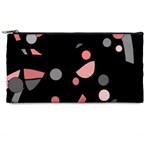 Pink and gray abstraction Pencil Cases Front