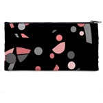 Pink and gray abstraction Pencil Cases Back