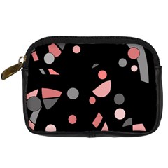 Pink And Gray Abstraction Digital Camera Cases