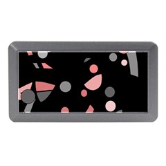 Pink And Gray Abstraction Memory Card Reader (mini)