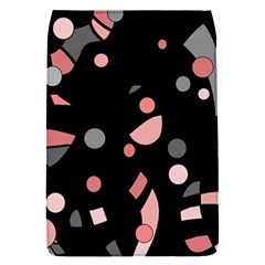 Pink And Gray Abstraction Flap Covers (s)  by Valentinaart