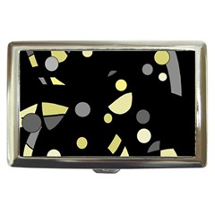 Yellow And Gray Abstract Art Cigarette Money Cases