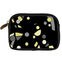 Yellow And Gray Abstract Art Digital Camera Cases