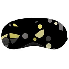 Yellow And Gray Abstract Art Sleeping Masks