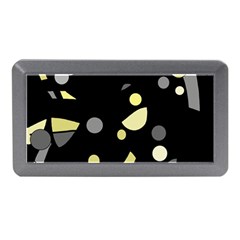 Yellow And Gray Abstract Art Memory Card Reader (mini)