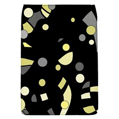 Yellow And Gray Abstract Art Flap Covers (s) 