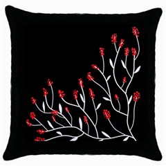 Elegant Tree 2 Throw Pillow Case (black)