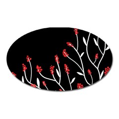 Elegant Tree 2 Oval Magnet by Valentinaart