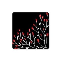 Elegant Tree 2 Square Magnet