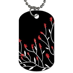 Elegant Tree 2 Dog Tag (one Side) by Valentinaart