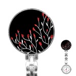 Elegant tree 2 Stainless Steel Nurses Watch Front