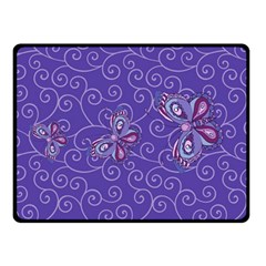 Butterfly Double Sided Fleece Blanket (small) 