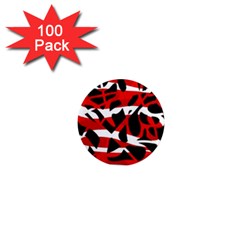 Red Chaos 1  Mini Magnets (100 Pack) 