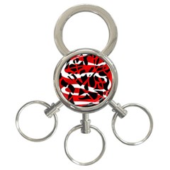 Red Chaos 3-ring Key Chains