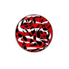 Red Chaos Hat Clip Ball Marker by Valentinaart