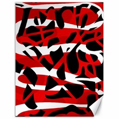 Red Chaos Canvas 18  X 24  