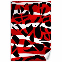 Red Chaos Canvas 20  X 30  