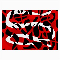 Red Chaos Large Glasses Cloth