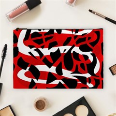 Red Chaos Cosmetic Bag (large) 