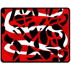 Red Chaos Fleece Blanket (medium) 